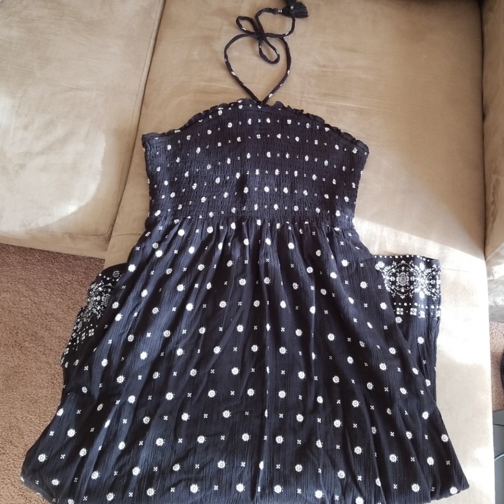 Old Navy Black Halter Sundress